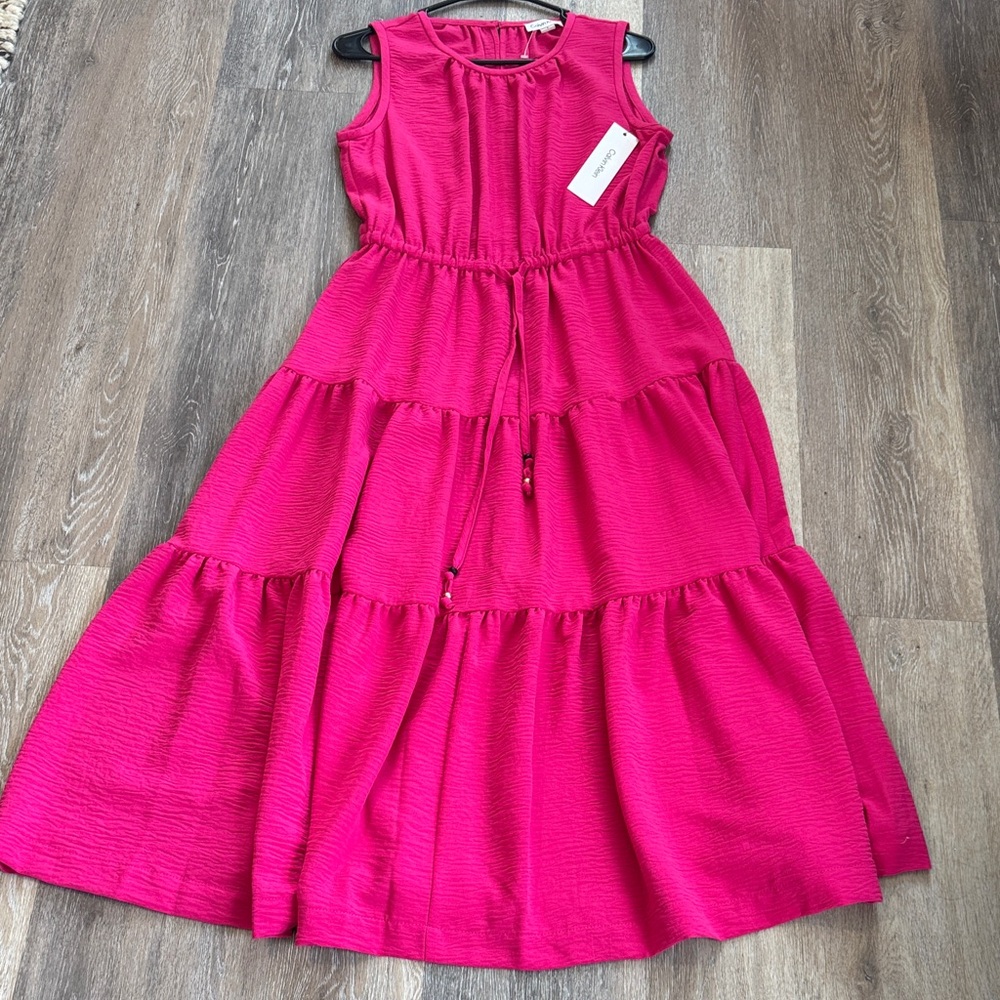 Calvin Klein NWT Sleeveless Tiered Dress